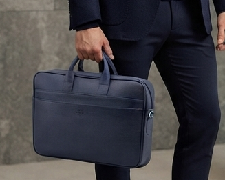 کیف اداری و لپ‌تاپ چرمی مدل کلاسیک (Business Leather Bag)