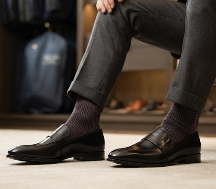 کفش مردانه چرم لوکس کالج (Penny Loafer)